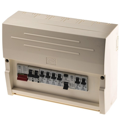 MK Electric 14 Way Split Load Plastic Consumer Unit, 63A, IP3X K7663SP
