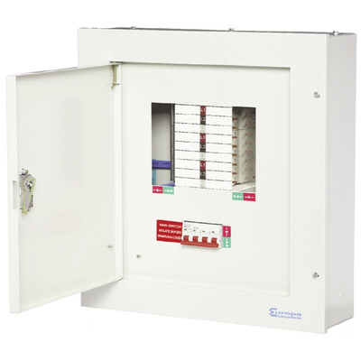 Europa 3 Phase Distribution Board, 24 Way, 125 A