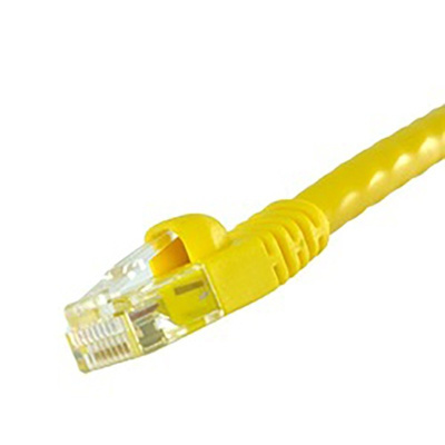 Cinch Connectors Yellow Cat6 Cable UTP PVC Male RJ45/Male RJ45, Terminated, 15.24m