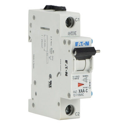 12 → 110 V ac, 12 → 60V dc Shunt Trip Shunt trip for use with FAZ Series MCB/RCBO
