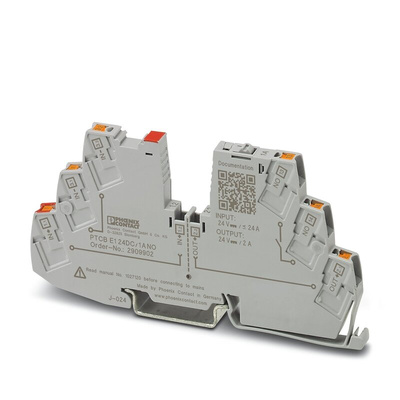 Phoenix Contact Electronic Circuit breaker 1A 24V PTCB, DIN Rail Mount Type E