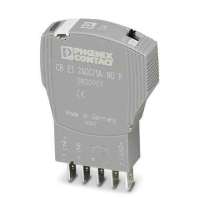 Phoenix Contact CB Electronic Circuit Breaker 1A 24V CB-E1, On Base Element
