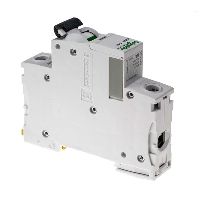 Schneider Electric Acti 9 iC60N MCB, 1P, 6A Curve C, 100 → 133V AC, 12 → 48V DC, 6 kA Breaking Capacity