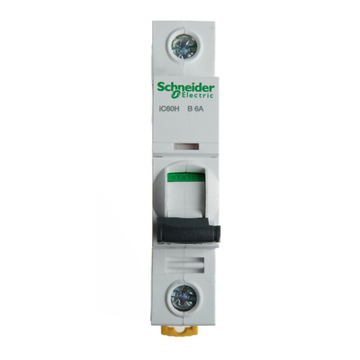 Schneider Electric Acti 9 iC60H MCB, 1P, 6A Curve B, 100 → 133V AC, 72V DC, 10 kA Breaking Capacity