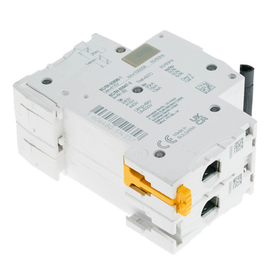 Schneider Electric Acti 9 iC60H MCB Mini Circuit Breaker, 2P, 6A Curve B, 12 → 133 V, 220 → 240 V, 380