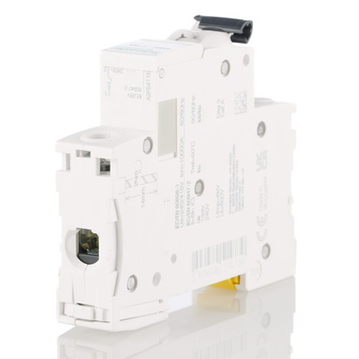 Schneider Electric Acti 9 iC60H MCB, 1P, 6A Curve C, 100 → 133V AC, 72V DC, 10 kA Breaking Capacity