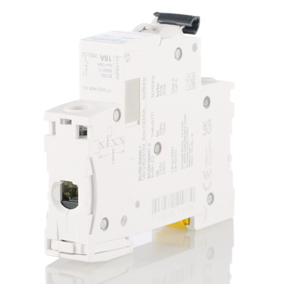 Schneider Electric Acti 9 iC60H MCB, 1P, 16A Curve C, 100 → 133V AC, 72V DC, 10 kA Breaking Capacity
