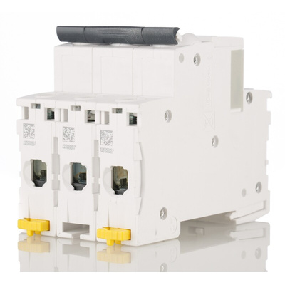 Schneider Electric Acti 9 iC60H MCB, 3P, 10A Curve C, 440V AC, 100 → 133V DC, 10 kA Breaking Capacity