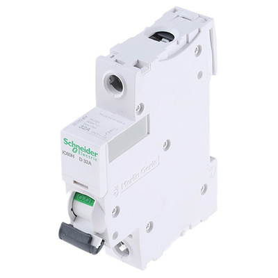 Schneider Electric Acti 9 iC60H MCB, 1P, 32A Curve D, 100 → 133V AC, 72V DC, 10 kA Breaking Capacity