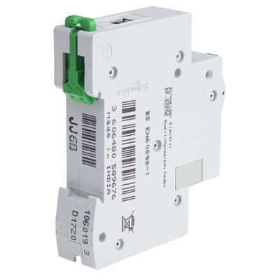 Schneider Electric Easy 9 EZ9 MCB, 1P, 6A Curve B, 230V AC, 6 kA Breaking Capacity