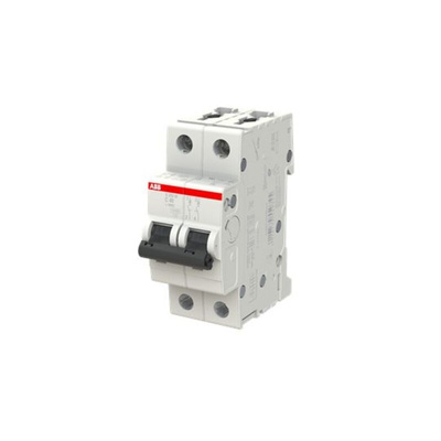 ABB System Pro M Compact S200M MCB, 2P, 40A Curve C, 440V AC, 125V DC, 10 kA Breaking Capacity