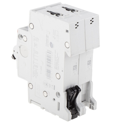 ABB System Pro M Compact S200M MCB, 2P, 6A Curve C, 440V AC, 125V DC, 10 kA Breaking Capacity