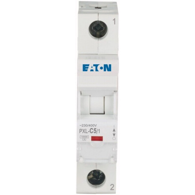Eaton xPole PXL, S200 MCB, 1P, 5A Curve C, 400V AC, 48V DC, 10 kA Breaking Capacity