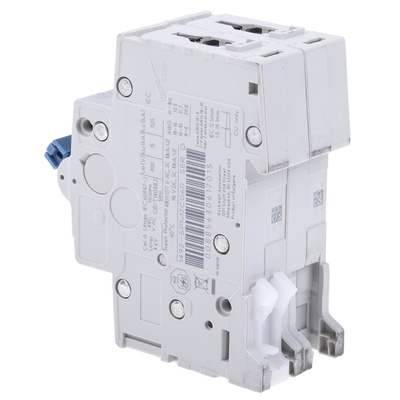 Allen Bradley 1492 1492-SPM MCB, 2P, 6A Curve C, 277V AC, 96V DC, 10 kA Breaking Capacity