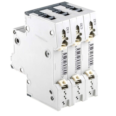 Siemens Sentron 5SY4 MCB, 3P, 32A Curve C, 400V AC, 10 kA Breaking Capacity