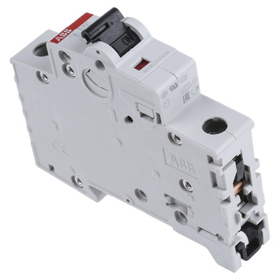 ABB System Pro M Compact S200 MCB, 1P, 10A Curve B, 253V AC, 72V DC, 6 kA Breaking Capacity