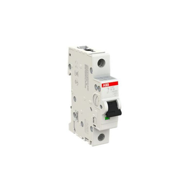 ABB System Pro M Compact S200 MCB, 1P, 10A Curve B, 253V AC, 72V DC, 6 kA Breaking Capacity