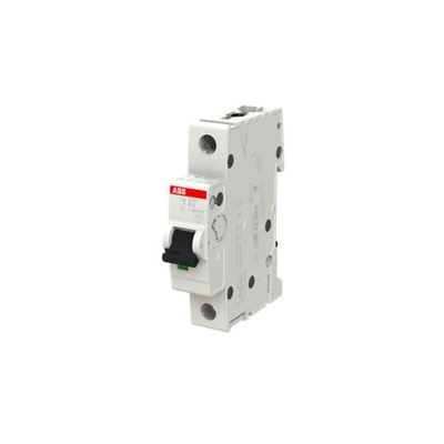 ABB System Pro M Compact S200 MCB, 1P, 6A Curve B, 253V AC, 72V DC, 6 kA Breaking Capacity