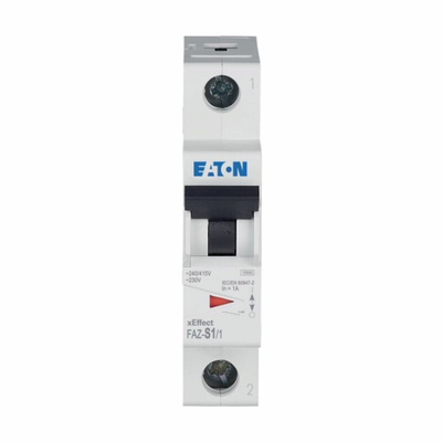 Eaton xEffect MCB, 1P, 1A Curve S, 230V AC, 60V DC, 10 kA Breaking Capacity