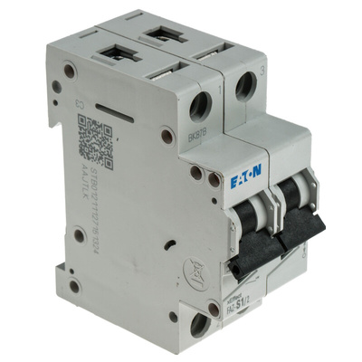Eaton xEffect MCB, 2P, 1A Curve S, 230V AC, 60V DC, 10 kA Breaking Capacity