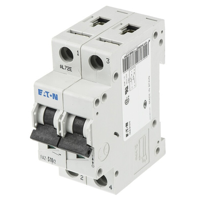 Eaton xEffect MCB, 2P, 10A Curve S, 230V AC, 10 kA Breaking Capacity