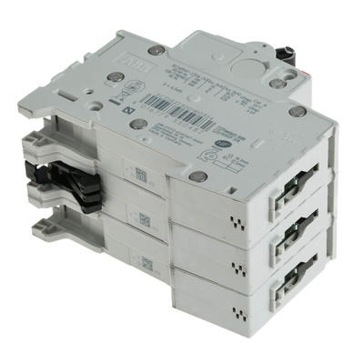ABB System Pro M Compact S200M MCB, 3P, 32A Curve C, 440V AC, 12V DC, 10 kA Breaking Capacity