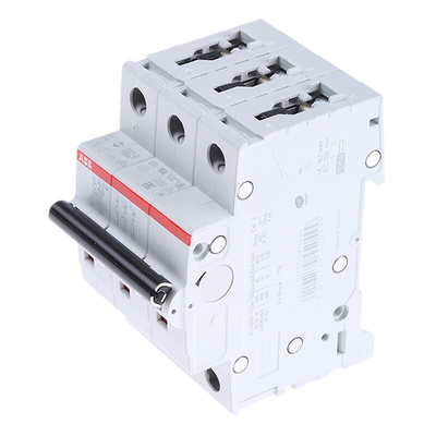 ABB System Pro M Compact S200M MCB, 3P, 40A Curve C, 440V AC, 125V DC, 10 kA Breaking Capacity
