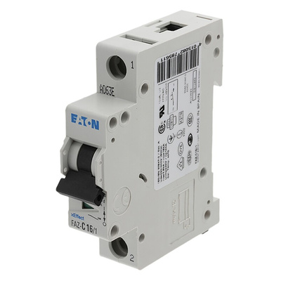 Eaton xEffect MCB, 1P, 16A Curve C, 230V AC, 48V DC, 10 kA Breaking Capacity