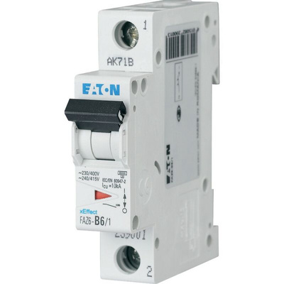 Eaton xEffect MCB, 1P, 16A Curve C, 230 → 400V AC, 6 kA Breaking Capacity