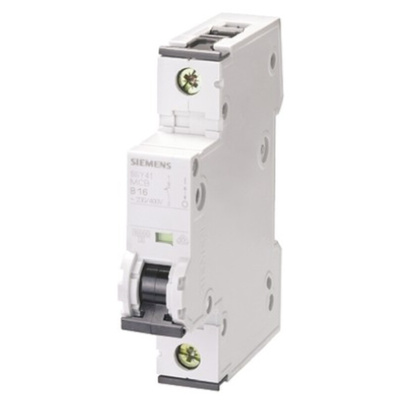 Siemens Sentron 5SY4 MCB, 1P, 2A Curve D, 230V AC, 10 kA Breaking Capacity