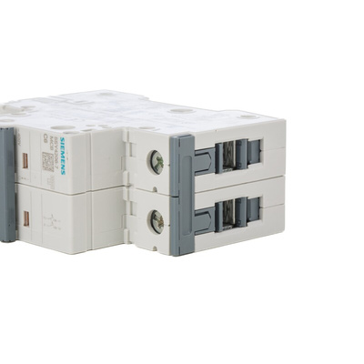 Siemens Sentron 5SY4 MCB, 2P, 6A Curve C, 400V AC, 10 kA Breaking Capacity