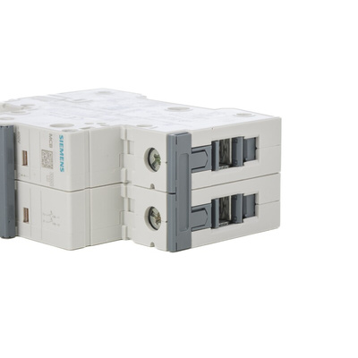 Siemens Sentron 5SY4 MCB, 2P, 10A Curve C, 400V AC, 10 kA Breaking Capacity