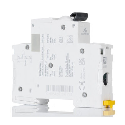 Schneider Electric Acti 9 iC60H MCB, 1P, 25A Curve C, 100 → 133V AC, 72V DC, 10 kA Breaking Capacity