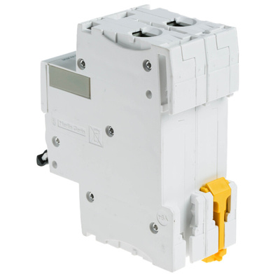 Schneider Electric Acti 9 iC60H MCB Mini Circuit Breaker, 2P, 1A Curve C, 12 → 133 V, 220 → 240 V, 380
