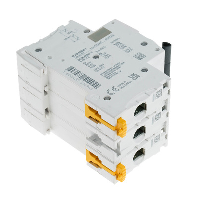 Schneider Electric Acti 9 iC60H MCB, 3P, 4A Curve C, 440V AC, 100 → 133V DC, 10 kA Breaking Capacity
