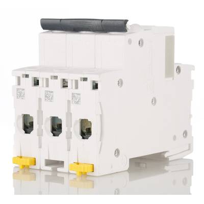 Schneider Electric Acti 9 iC60H MCB, 3P, 6A Curve C, 440V AC, 100 → 133V DC, 10 kA Breaking Capacity