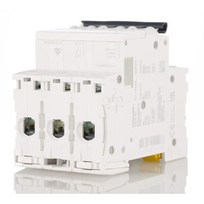 Schneider Electric Acti 9 iC60H MCB, 3P, 25A Curve C, 440V AC, 100 → 133V DC, 10 kA Breaking Capacity