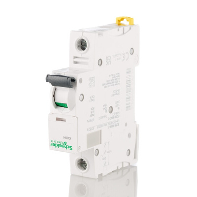 Schneider Electric Acti 9 iC60H MCB, 1P, 10A Curve D, 100 → 133V AC, 72V DC, 10 kA Breaking Capacity
