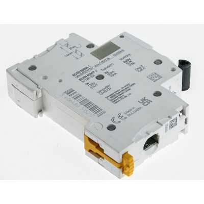 Schneider Electric Acti 9 iC60H MCB, 1P, 16A Curve D, 100 → 133V AC, 72V DC, 10 kA Breaking Capacity