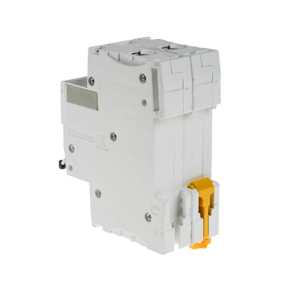 Schneider Electric Acti 9 iC60H MCB, 2P, 4A Curve D, 440V AC, 100 → 133V DC, 10 kA Breaking Capacity