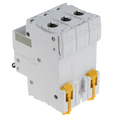 Schneider Electric Acti 9 iC60H MCB, 3P, 50A Curve D, 440V AC, 100 → 133V DC, 10 kA Breaking Capacity