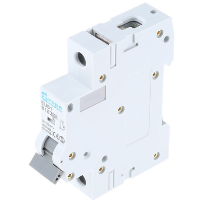 Europa EUB1 EUB MCB, 1P, 16A Curve B, 230V AC