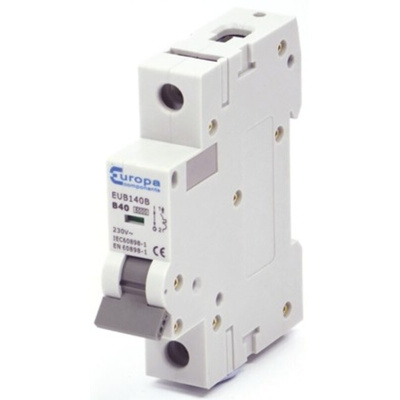 Europa EUB1 EUB MCB, 1P, 40A Curve B, 230V AC