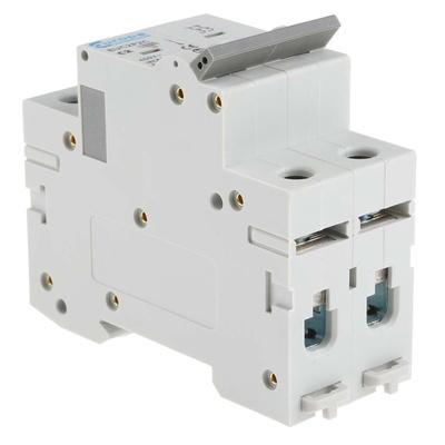 Europa EUC2P EUC MCB, 2P, 2A Curve C, 230V AC, 10 kA Breaking Capacity
