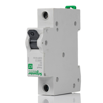 Schneider Electric Easy 9 EZ9 MCB, 1P, 3A Curve B, 230V AC, 6 kA Breaking Capacity