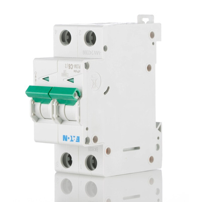 Eaton xPole MCB, 2P, 6A Curve C, 48V DC, 10 kA Breaking Capacity