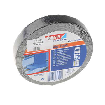 Tesa 60950 Black PVC 15m Adhesive Anti-slip Tape, 0.81mm Thickness