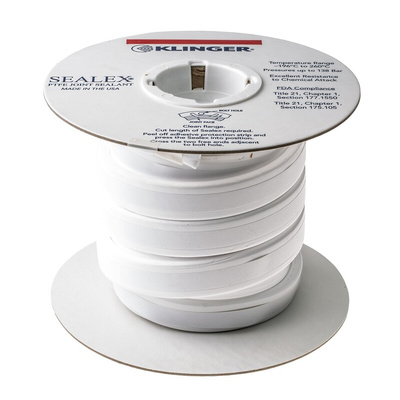 Klinger White PTFE Tape, 5m x 20mm x 7mm