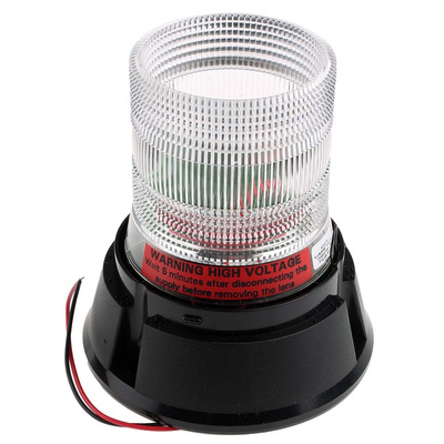 RS PRO Flashing Beacon, 10 → 30 V dc, Surface Mount, Xenon Bulb, IP56