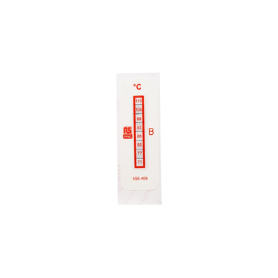 RS PRO Non-Reversible Temperature Sensitive Label, 71°C to 110°C, 8 Levels